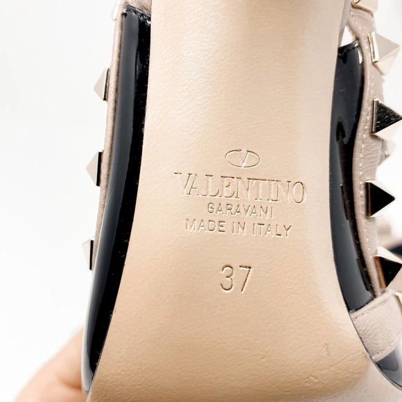 Valentino Garavani Black Rockstud 100 Pump Heels EU 37 US 7 - Picture 10 of 13
